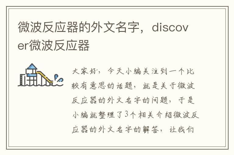 微波反应器的外文名字，discover微波反应器