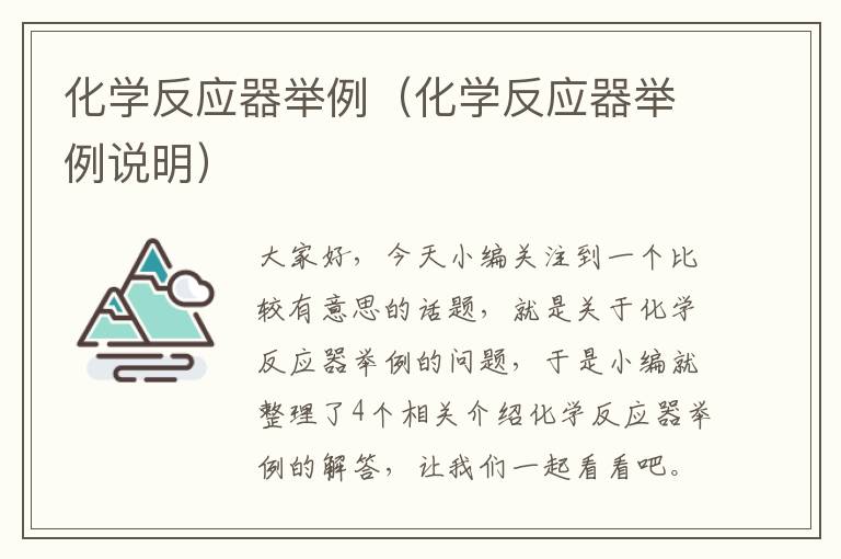 化学反应器举例（化学反应器举例说明）