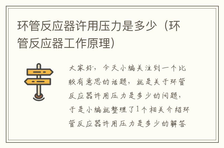 环管反应器许用压力是多少（环管反应器工作原理）