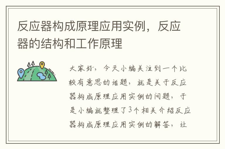 反应器构成原理应用实例，反应器的结构和工作原理