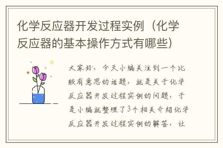 化学反应器开发过程实例（化学反应器的基本操作方式有哪些）