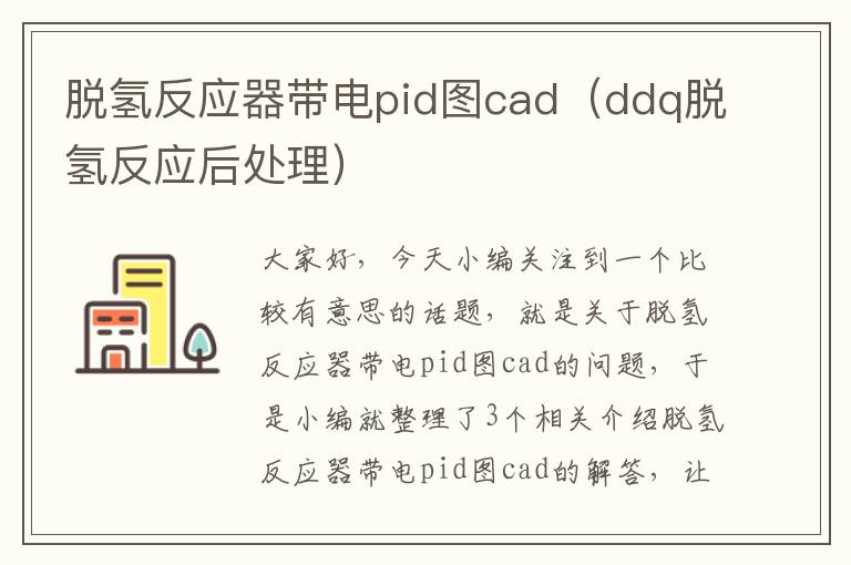 脱氢反应器带电pid图cad（ddq脱氢反应后处理）