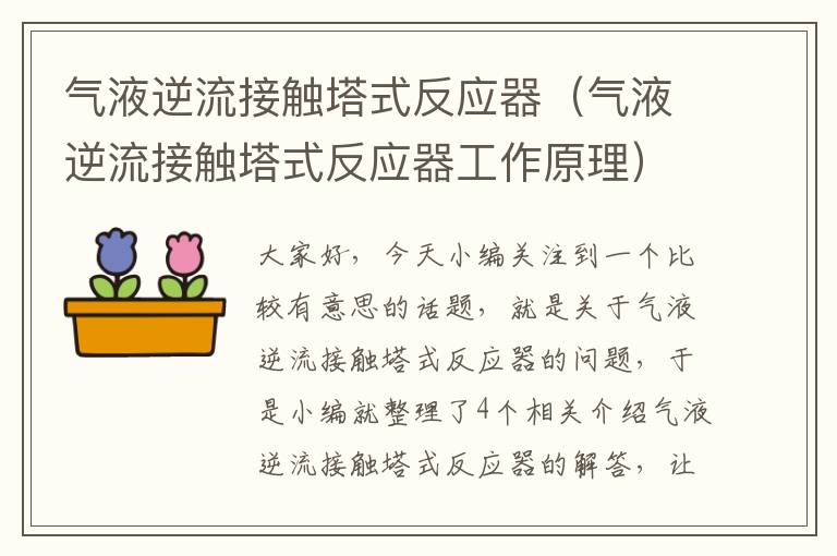 气液逆流接触塔式反应器（气液逆流接触塔式反应器工作原理）