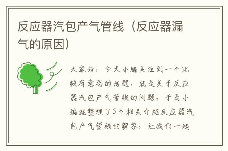 反应器汽包产气管线（反应器漏气的原因）