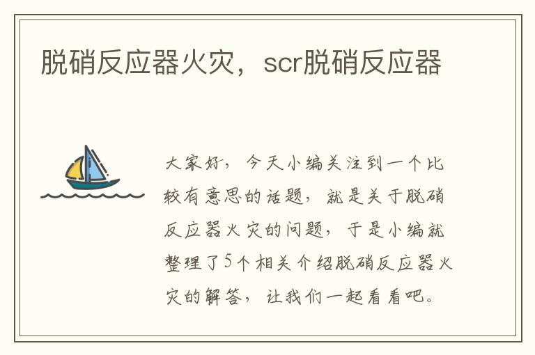 脱硝反应器火灾，scr脱硝反应器